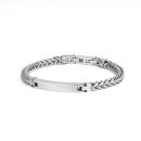 5mm Fuchsschwanz-Armband aus Edelstahl mit Silber-Finish - Opus Silver